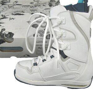 NEW Burton Sapphire Snowboard Boots! White  Size 6 Euro 36.5  Traditional Lace